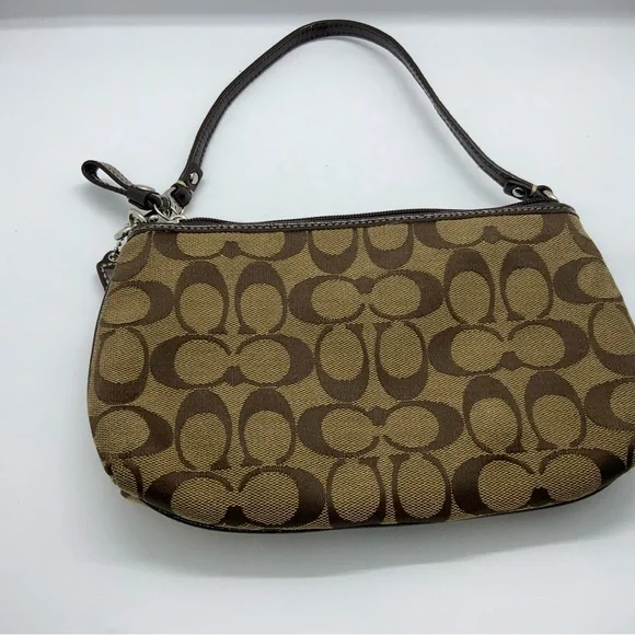 Coach Tan and Brown Signature Shoulder Bag - Picture 5 of 8